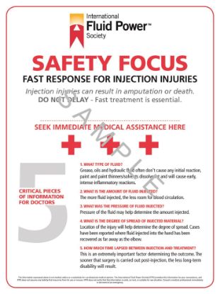 Picture of Fluid Injection Safety Poster 18" x 24"