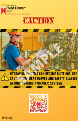 Picture of Hydraulic System- HOT Safety Poster 24" x 36"