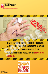 Picture of Hydraulic Fluid Injection Safety Poster 24" x 36"