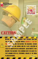 Picture of Lockout Tagout Safety Poster 