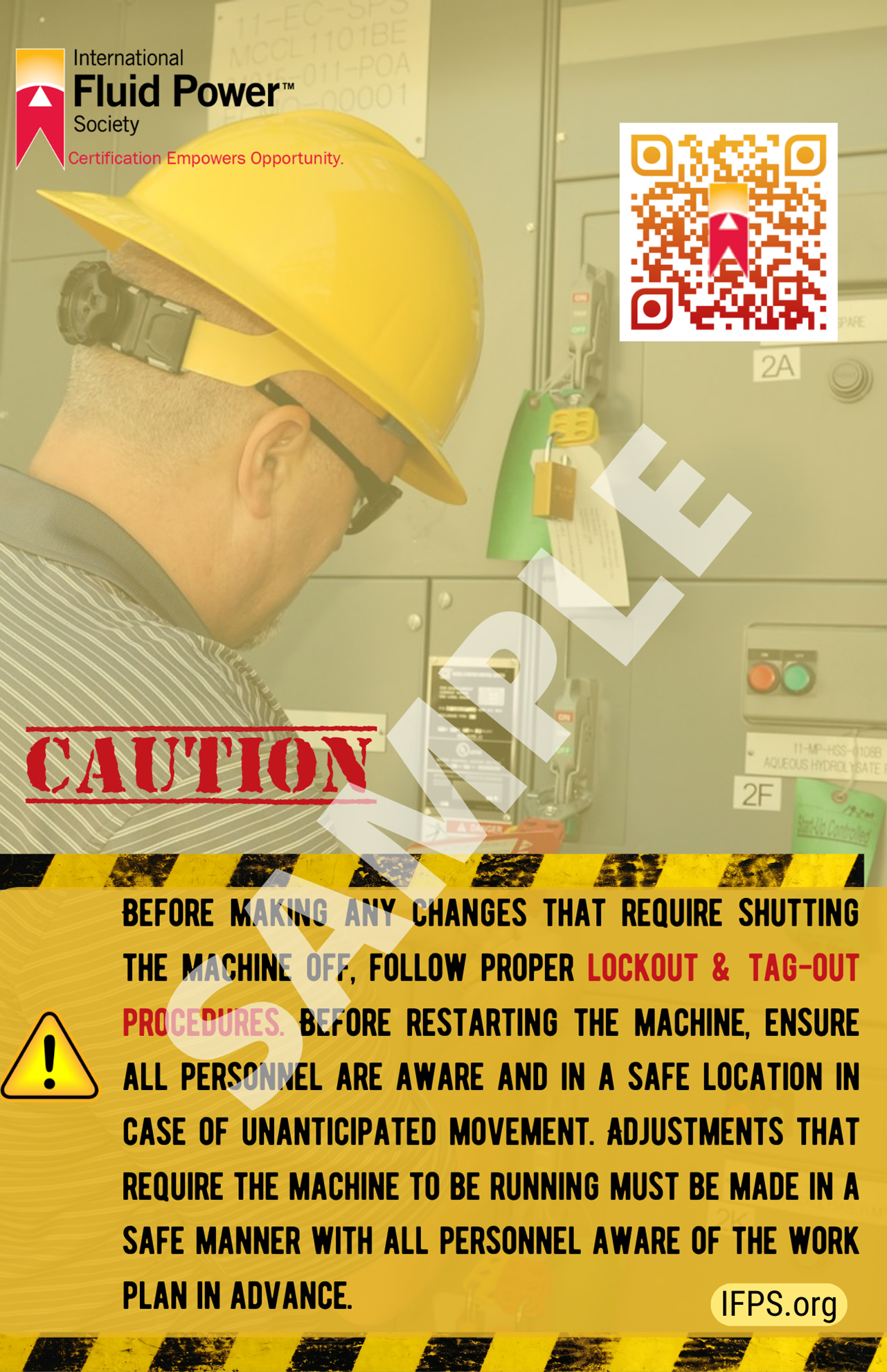IFPS | Lockout Tagout Safety Poster 18