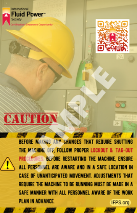 Picture of Lockout Tagout  Safety Poster 18" x 24"
