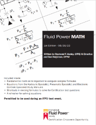 Picture of Fluid Power Math - print (online searchable viewing for members only.)
