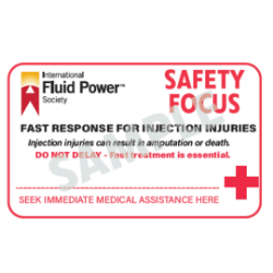 Picture of Fluid Injection Safety Cards -100 pack