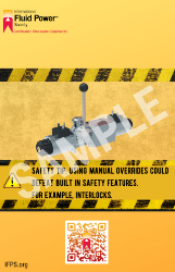 Picture of Manual Overrides  Safety Poster