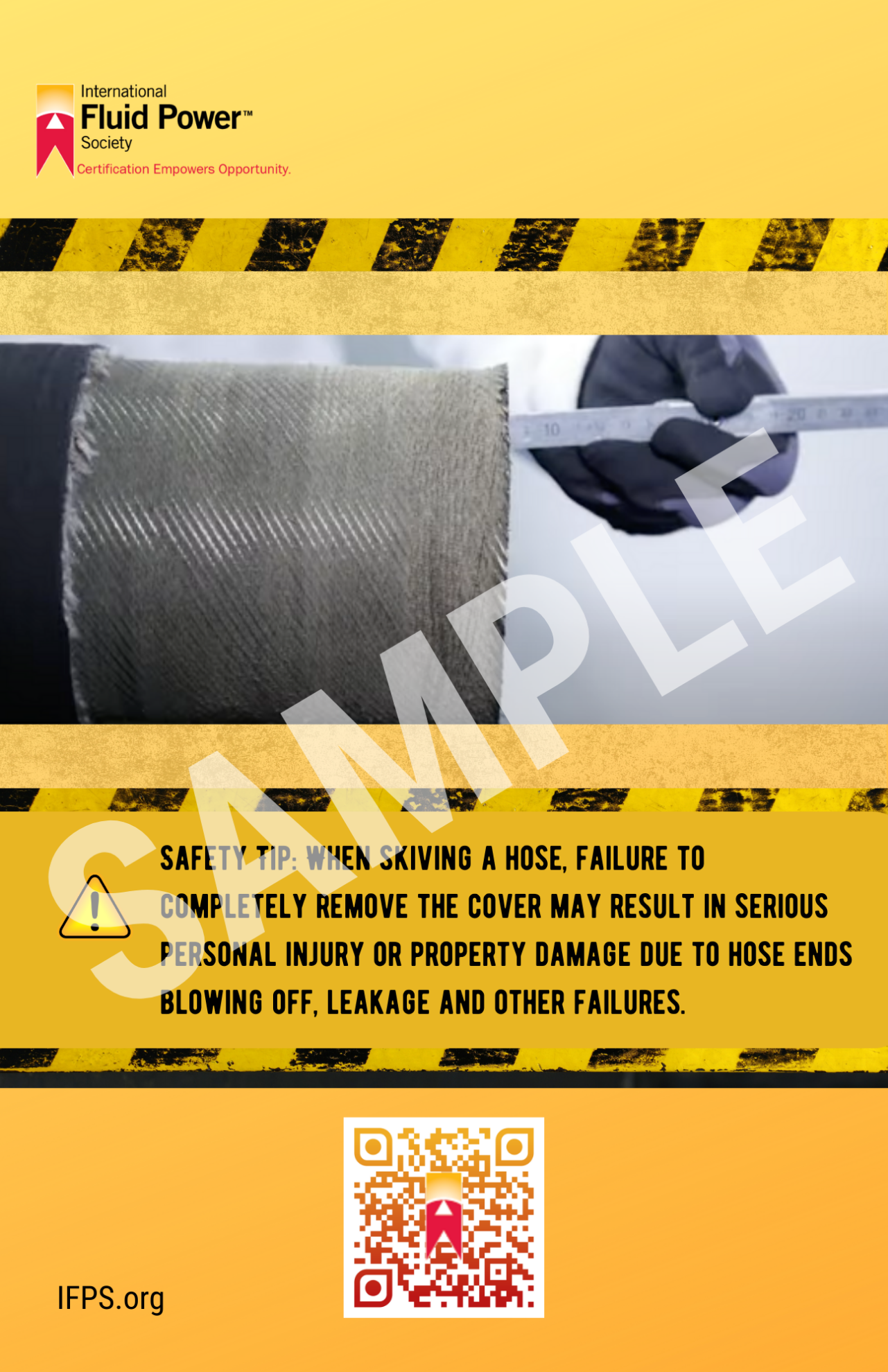 IFPS Skiving A Hose Safety Poster ifps-skiving-a-hose-safety-poster