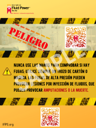 Picture of SPANISH Hydraulic Fluid Injection Safety Poster 